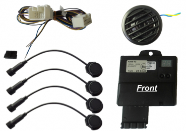 Einparkhilfe 4016  4 Sensoren Front 18mm/16mm & P&P Subaru Kabel  (Für Optionsstecker B228/i217)