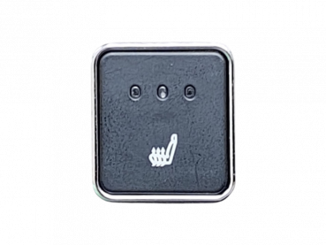 Sitzheizungs/-Set Carbon 3 stufig mit ein oder zwei quadratischen, beleuchteten Tastern mit Kabelbaum für ein oder zwei Sitze