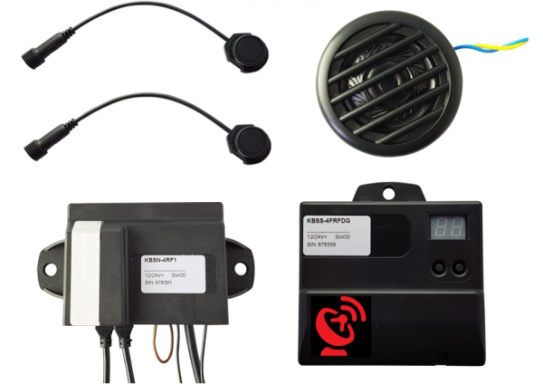 Einparkhilfe 2019 Funk  2 Sensoren Front 18mm/16mm mit integriertem GPS-Modul