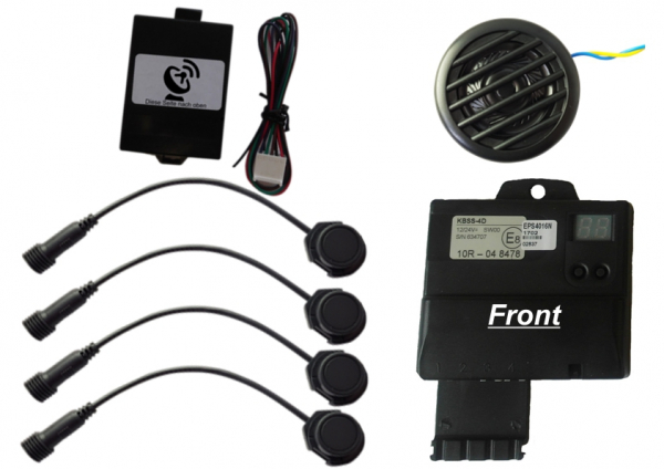 Einparkhilfe 4016  4 Sensoren Front 18mm/16mm & GPS Modul