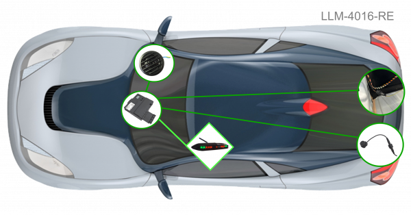 Einparkhilfe Heck für Mitsubishi Colt ab MJ 2024 & ASX ab MJ 2025 mit Stecker für AHK