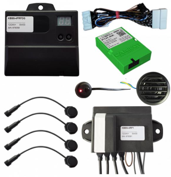 Einparkhilfe Funk 4019 Front mit CAN-Modul und P&P-Kabel für Renault Kangoo 2020 -