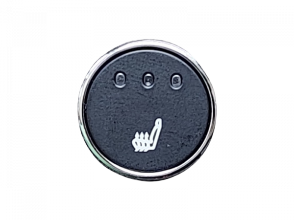 Sitzheizungs/-Set Carbon 3 stufig mit ein oder zwei runden, beleuchteten Tastern mit Kabelbaum für ein oder zwei Sitze