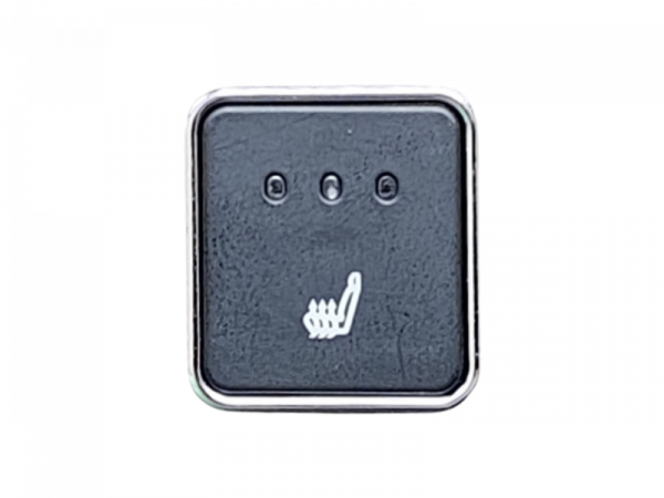 Sitzheizungs/-Set Carbon 3 stufig mit ein oder zwei quadratischen, beleuchteten Tastern mit Kabelbaum für ein oder zwei Sitze